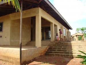 this experimental house is still under construction